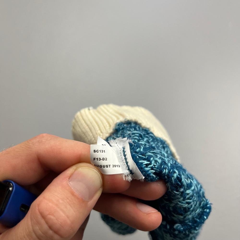 Smartwool Beanie Unisex OSFM Blue Teal Cable Knit Lined Winter Hat SC131 - Picture 3 of 8